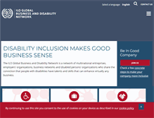 Tablet Screenshot of businessanddisability.org